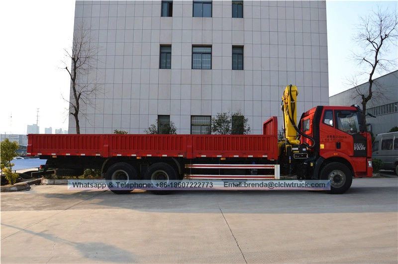 6x4 Faw 12000 кг гидравлический складной грузовик монтируется