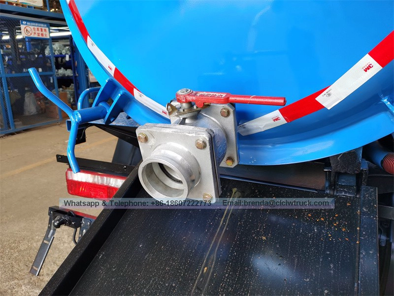 China Best Sewage Treatment Vehicles 5000L 6 cbm tanker Mobile Sewage Suction Truck