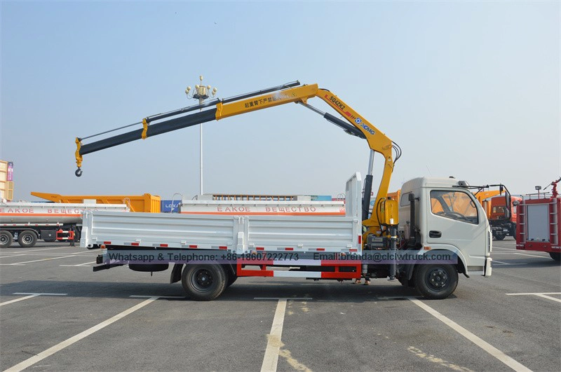Chine Folding Grue Fournisseur, sur camion pliant constructeur grue En Chine, 4000kgs Camion-grue Fabricant Chine