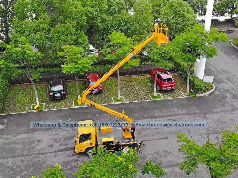 Ang tagagawa ng Tsina na Faw Aerial Platform Truck, 13 metro ang mataas na trak na nagtatrabaho