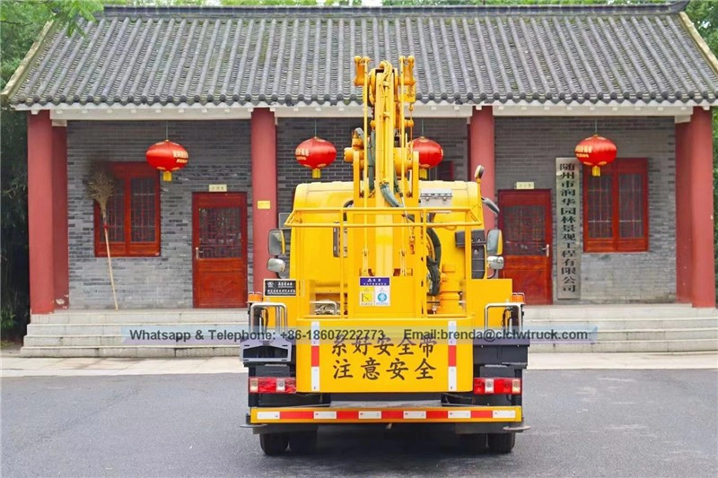 Ang tagagawa ng Tsina na Faw Aerial Platform Truck, 13 metro ang mataas na trak na nagtatrabaho