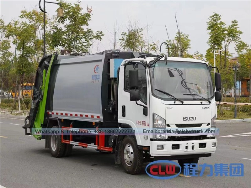 ISUZU 5-8M3 COMPRESSION CURBAGE TRUCHAGE, CHINE GARBAGE TRUCK Fournisseur