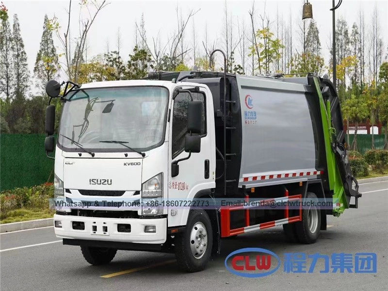 ISUZU 5-8M3 COMPRESSION CURBAGE TRUCHAGE, CHINE GARBAGE TRUCK Fournisseur
