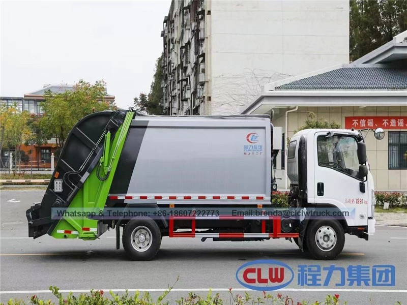 ISUZU 5-8M3 COMPRESSION CURBAGE TRUCHAGE, CHINE GARBAGE TRUCK Fournisseur