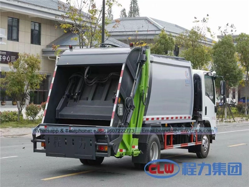ISUZU 5-8M3 COMPRESSION CURBAGE TRUCHAGE, CHINE GARBAGE TRUCK Fournisseur