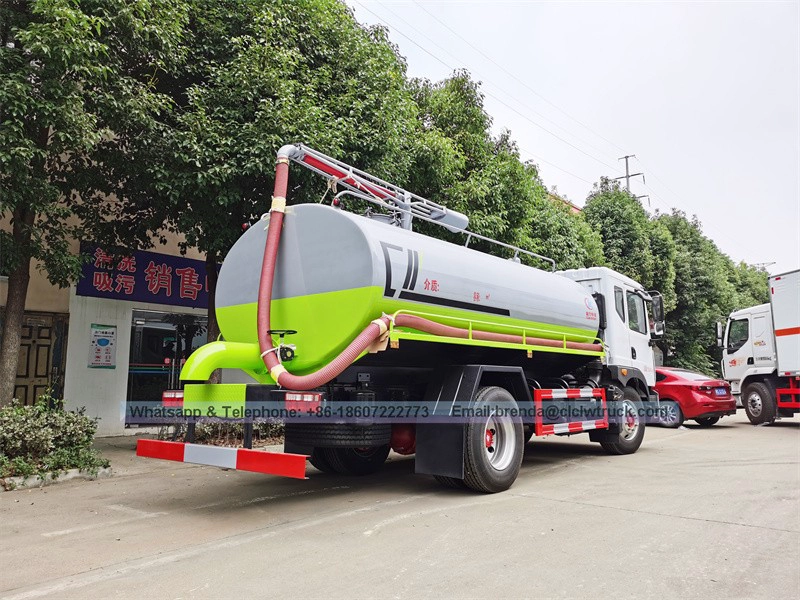 Китайский Dongfeng Kingrun 10200 литры 2640 Галлон Фекальные всасывания грузовик