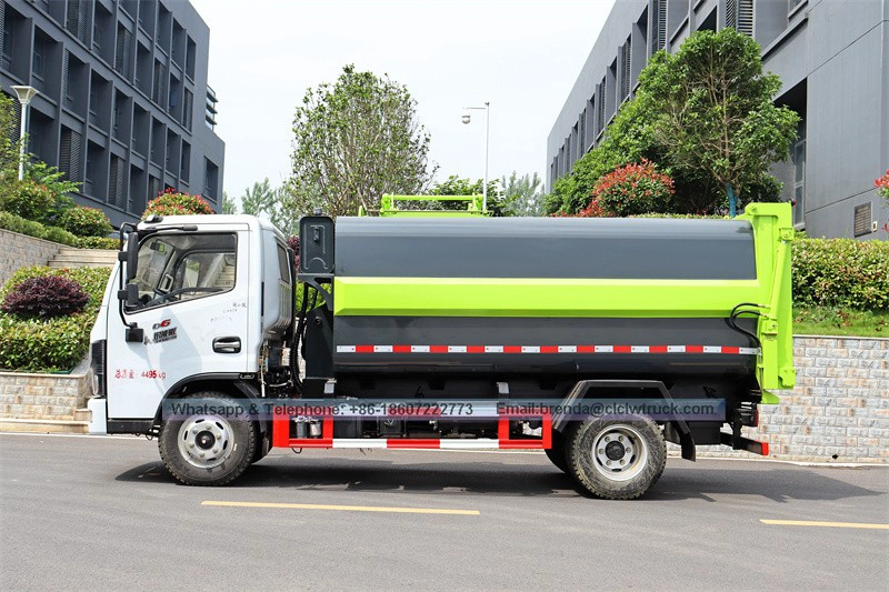 DFAC 4X2 5 CBM Hydraulic Lifter Garbage Truck