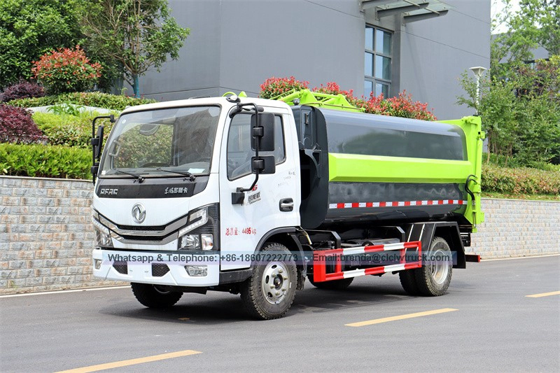 DFAC 4X2 5 CBM Hydraulic Lifter Garbage Truck