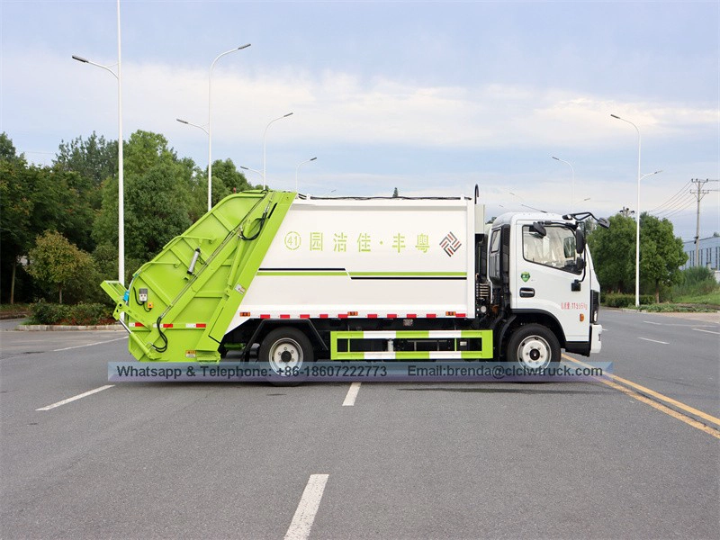 Camion de déchets de compression DFAC 8 tonnes