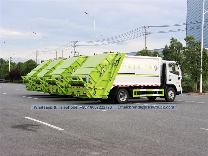 Camion de déchets de compression DFAC 8 tonnes