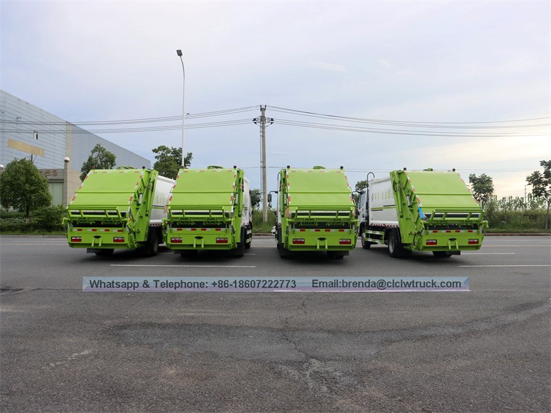 Camion de déchets de compression DFAC 8 tonnes