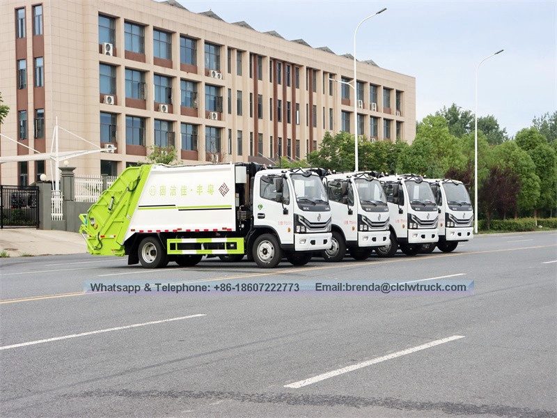 Camion de déchets de compression DFAC 8 tonnes