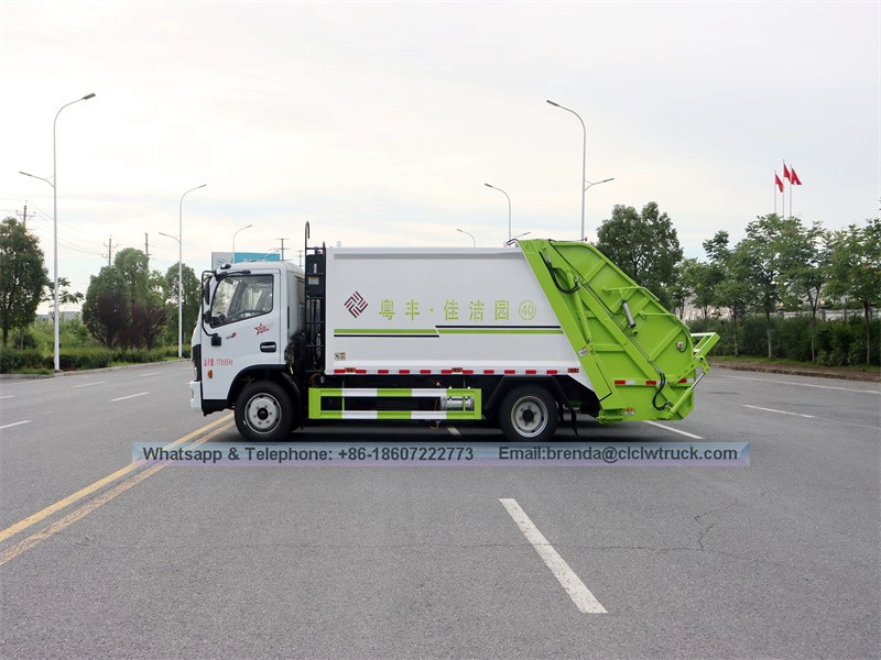Camion de déchets de compression DFAC 8 tonnes