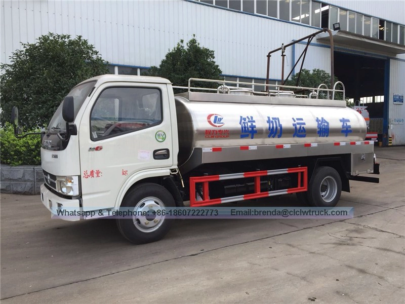 Xe tải vận chuyển sữa tươi DFAC Duolika 5 CBM