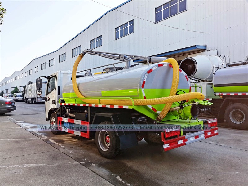 Dongfeng left hand drive or right hand drive 4x2 4x4 7cbm 7m3 7000L 7000 liters fecal suction truck price