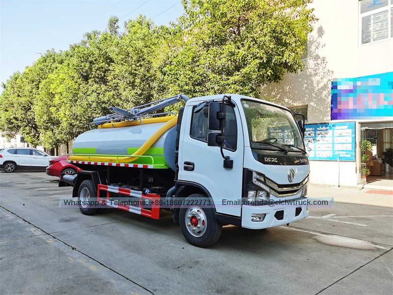 Dongfeng left hand drive or right hand drive 4x2 4x4 7cbm 7m3 7000L 7000 liters fecal suction truck price