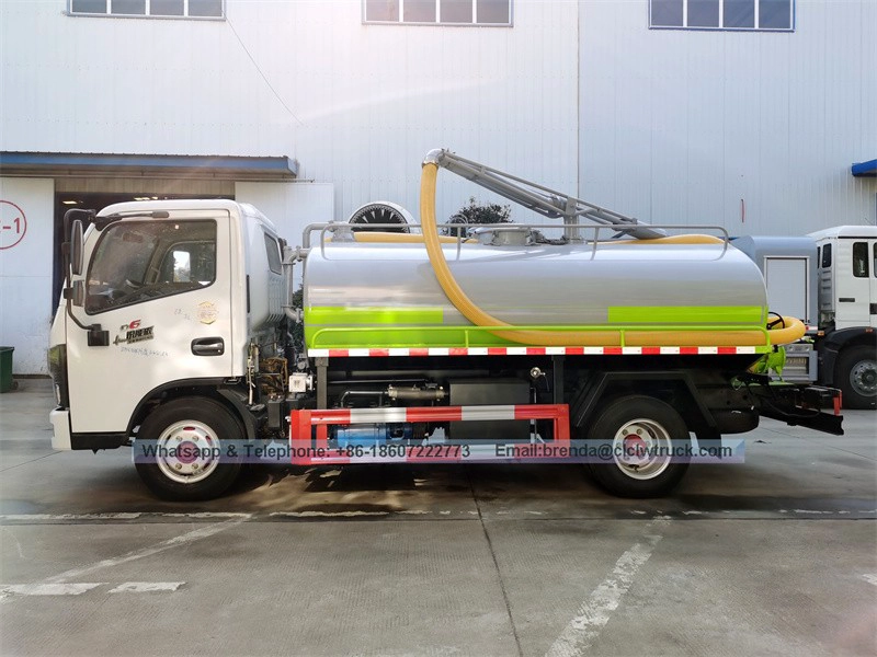 Dongfeng left hand drive or right hand drive 4x2 4x4 7cbm 7m3 7000L 7000 liters fecal suction truck price