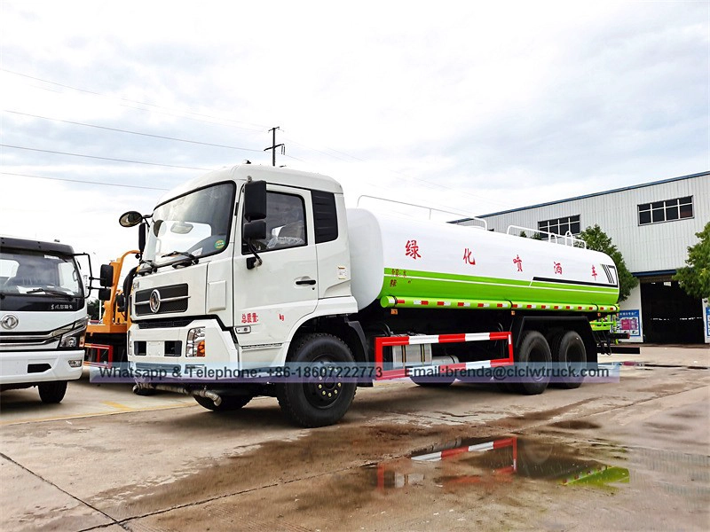Fornecedor de caminhões de caminhão de água DONGFENG 20000LITER, caminhão de água de 20cbm, venda de caminhões de água de 6x4 na China