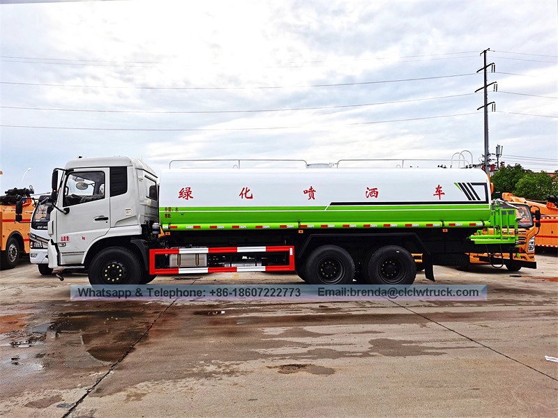 Fornecedor de caminhões de caminhão de água DONGFENG 20000LITER, caminhão de água de 20cbm, venda de caminhões de água de 6x4 na China