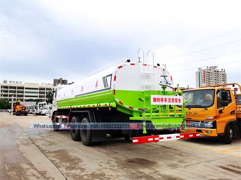 Fornecedor de caminhões de caminhão de água DONGFENG 20000LITER, caminhão de água de 20cbm, venda de caminhões de água de 6x4 na China