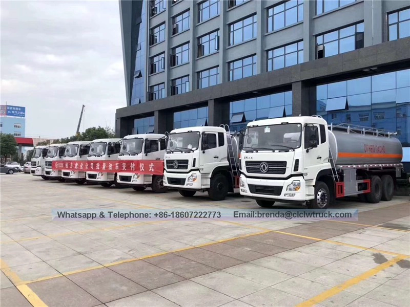Dongfeng 25000 liter Trak tangki minyak Bowser Bowser