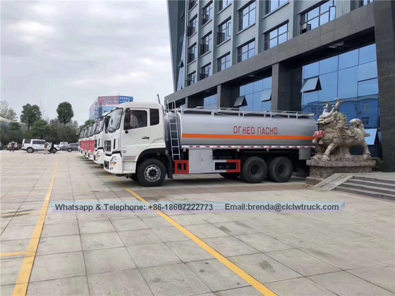 Dongfeng 25000 liter Trak tangki minyak Bowser Bowser