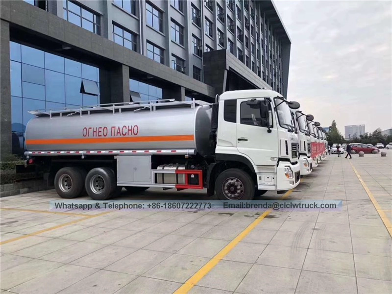 Dongfeng 25000 liter Trak tangki minyak Bowser Bowser