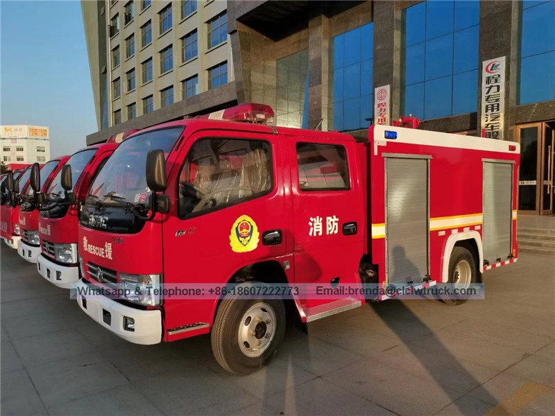 Dongfeng 4000Liter fire truck supplier china,4X2 4CBM water tank fire fighting truck manufacturer