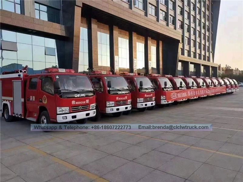Dongfeng 4000Liter fire truck supplier china,4X2 4CBM water tank fire fighting truck manufacturer