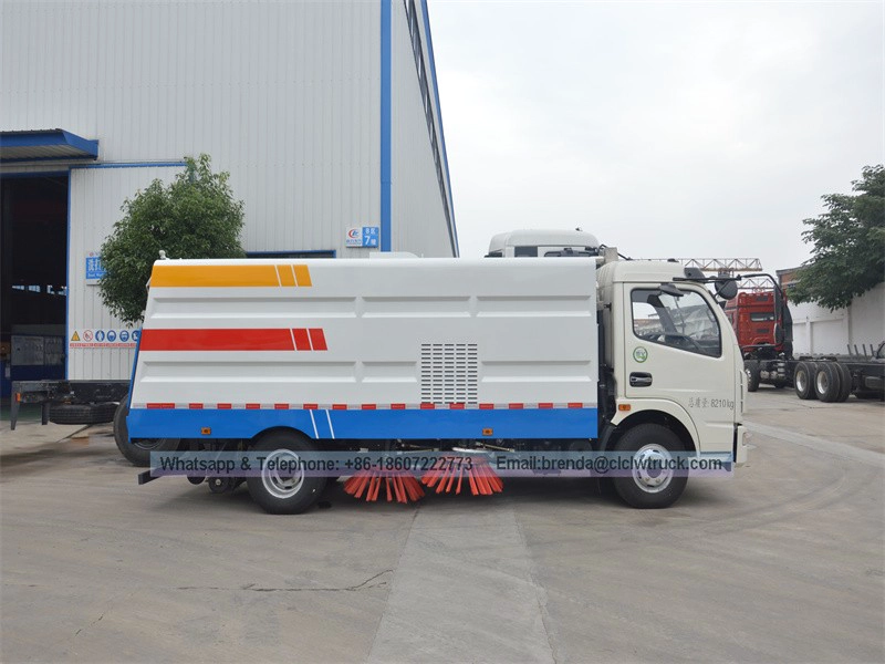 Cheap 4x2 road sweeper truck, road sweeper vehicles for sale