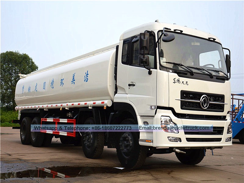 Dongfeng 8x4 5500 แกลลอน 25000L ผู้จำหน่ายรถบรรทุกน้ำ