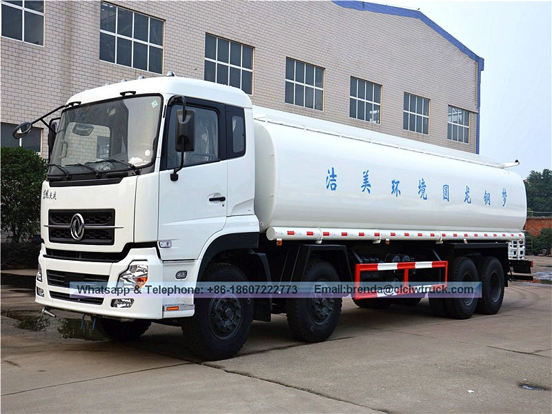 Dongfeng 8x4 5500 แกลลอน 25000L ผู้จำหน่ายรถบรรทุกน้ำ