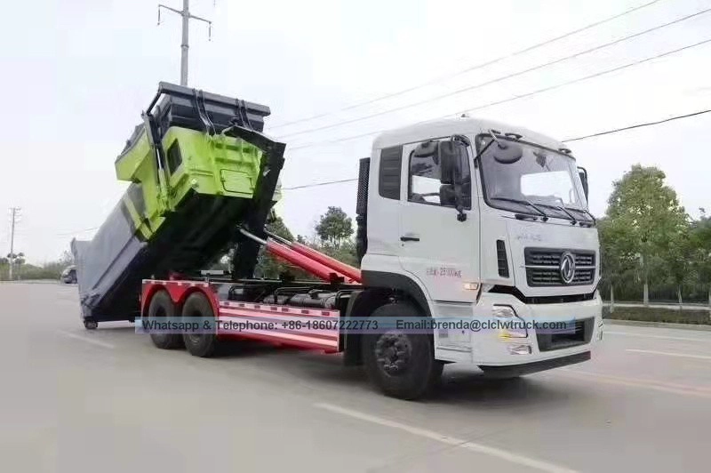 Dongfeng Kinland 16CBM Съемный мусоровый грузовик с контейнером