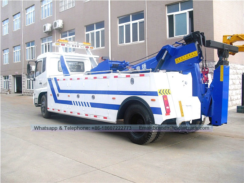 Dongfeng Tianjin 4X2 lifting weight 8 ton tow truck