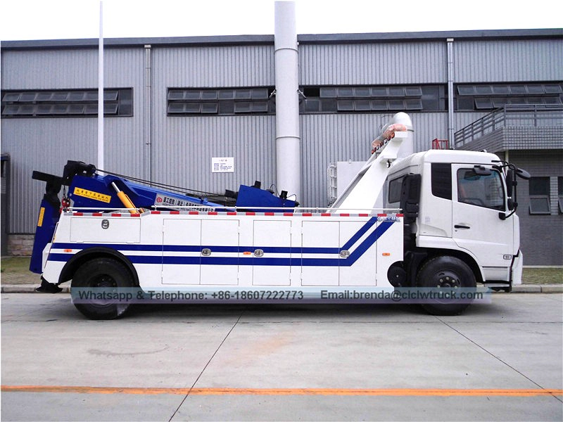 Dongfeng Tianjin 4X2 lifting weight 8 ton tow truck