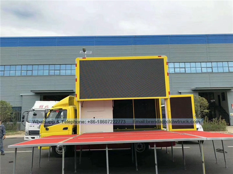 FOTON Brand mobile LED truck with P5, P6, P4 screen for sale,Led advertising vehicle