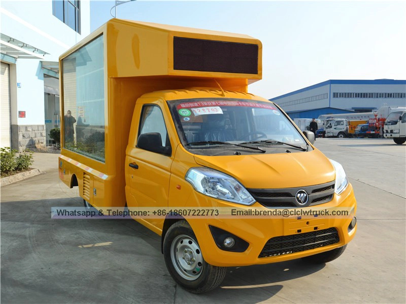 Camion publicitaire LED mobile FOTON en vente