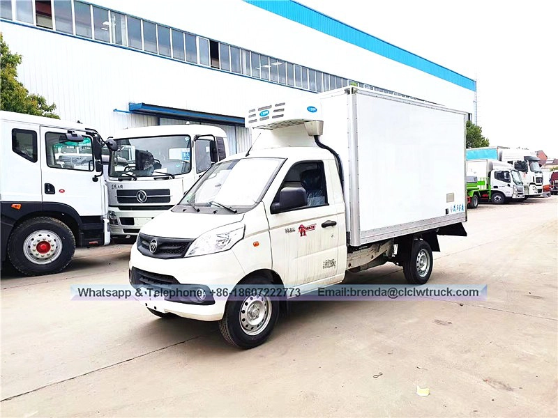 FOTON refrigerator truck supplier in China,mini refrigerator truck, best price Refrigerator truck