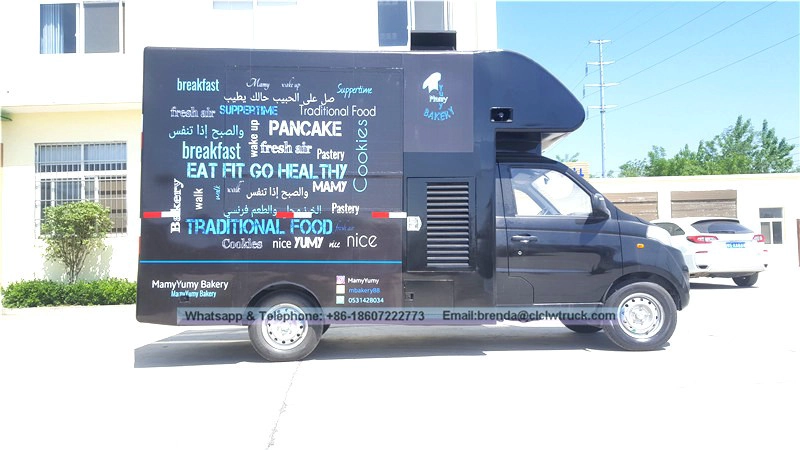 Fashion Design 4x2 Mobile Ice Crean caminhão, caminhão de alimentos van em Dubai