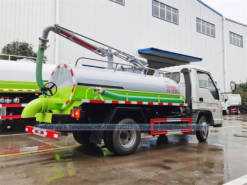 Foton 3000liters petit camion d'aspiration fécale à vendre