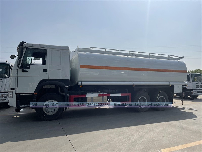 HOWO 6x4 carbon steel fuel tanker truck for sale