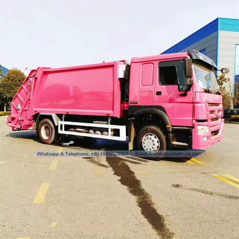 Высокопроизводительный Sinotruck Howo 6 Wheels 290HP Engine Power Настройка 12M3 Грузовик с сжатым мусором с системой работы CAN