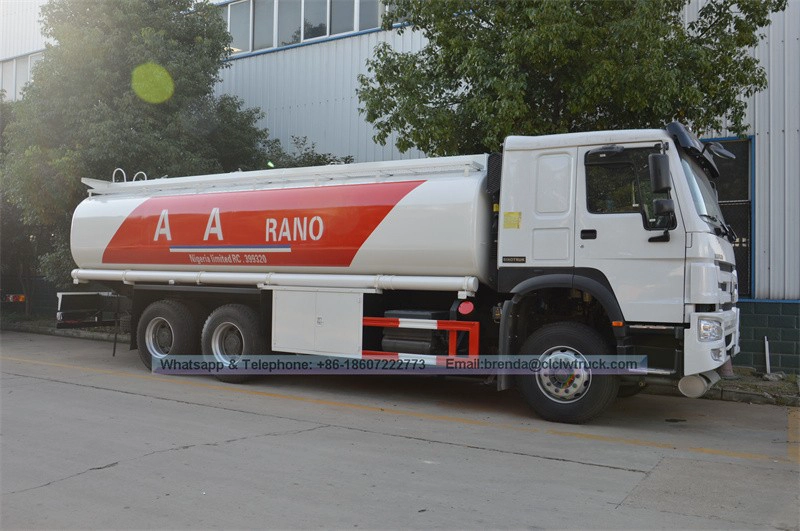Lori tangki bahan api Howo 21000 Liter berkualiti tinggi di China