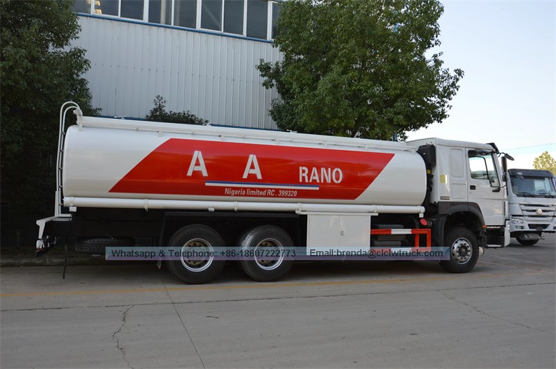 Lori tangki bahan api Howo 21000 Liter berkualiti tinggi di China