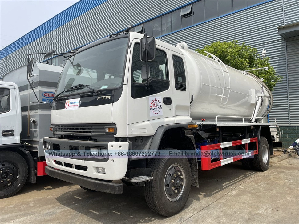 Isuzu 12cbm de nettoyage de nettoyage des eaux usées