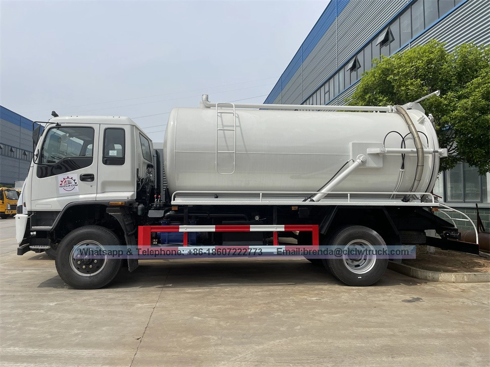 Isuzu 12cbm de nettoyage de nettoyage des eaux usées