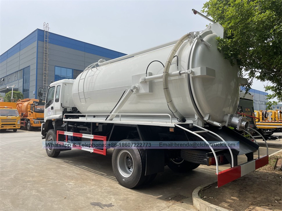 Isuzu 12cbm de nettoyage de nettoyage des eaux usées