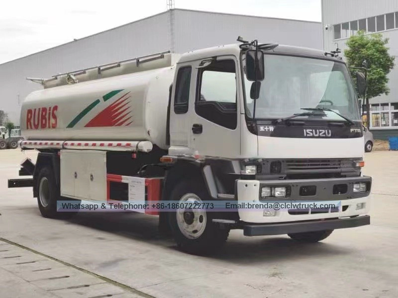 ISUZU 20CBM Camión Fuel Tank Oil Bailers Camiones Camiones Camiones de combustible Camiones a la venta con pistola de reabastecimiento de reabastecimiento de mejor calidad