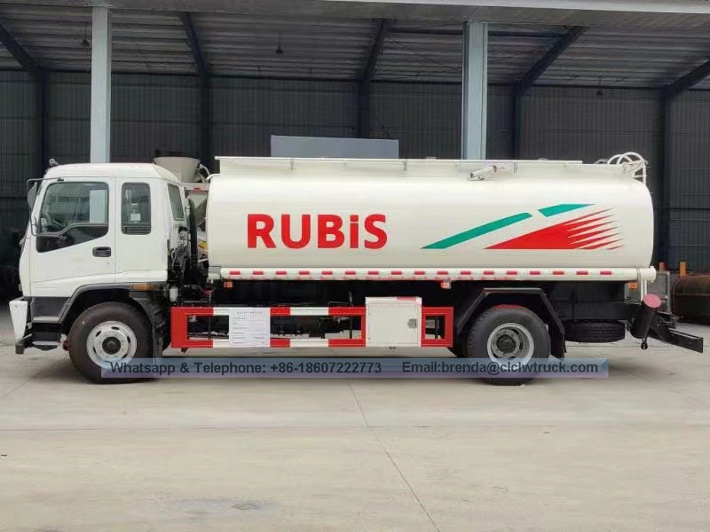 ISUZU 20CBM Camión Fuel Tank Oil Bailers Camiones Camiones Camiones de combustible Camiones a la venta con pistola de reabastecimiento de reabastecimiento de mejor calidad
