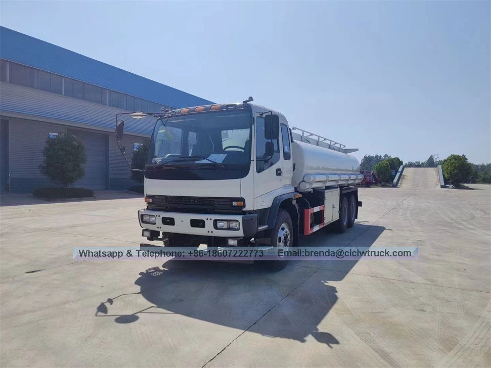 Isuzu 5000 - 12000 Liter Liter Tangki Keluli Tangki Makanan Cecair Susu Pengangkutan Simpanan Susu Susu Tangki